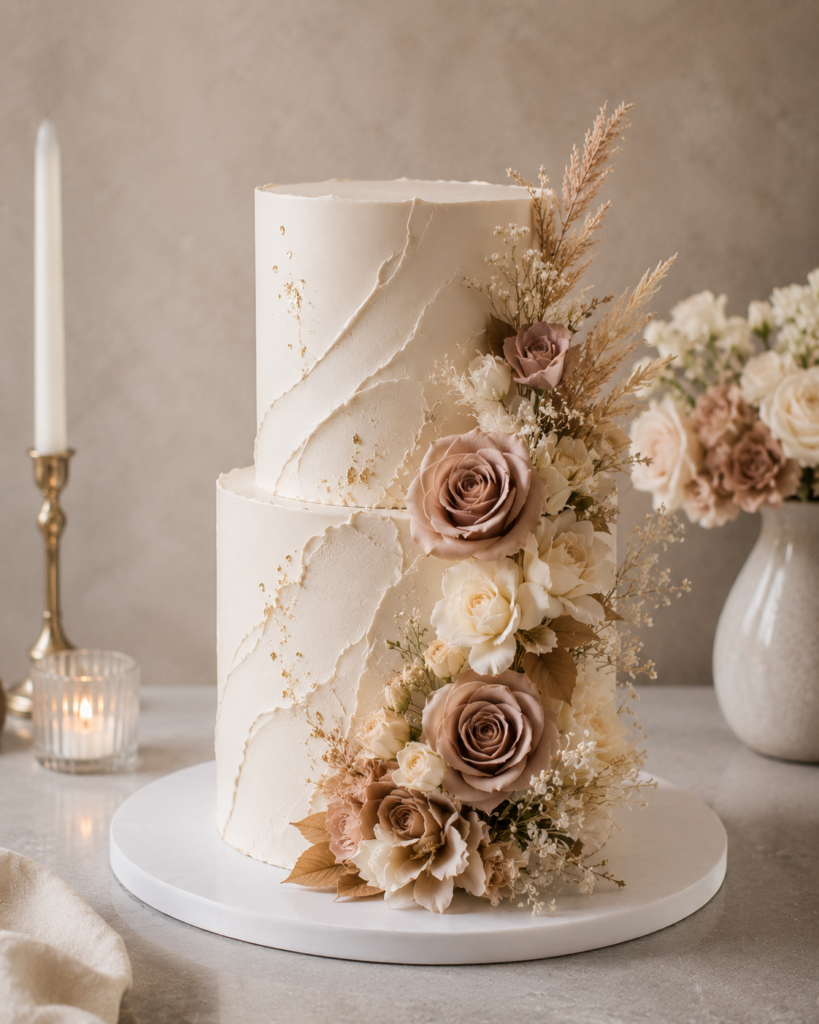 Luxury wedding cake reception table in Toronto by Dees Cakes