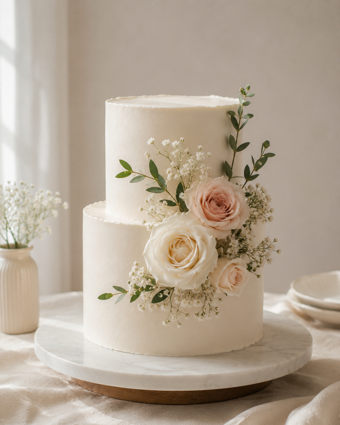 custom floral cake Toronto by Dees Cakes