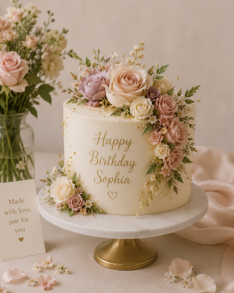 Luxury birthday cake celebration in Toronto by Dees Cakes