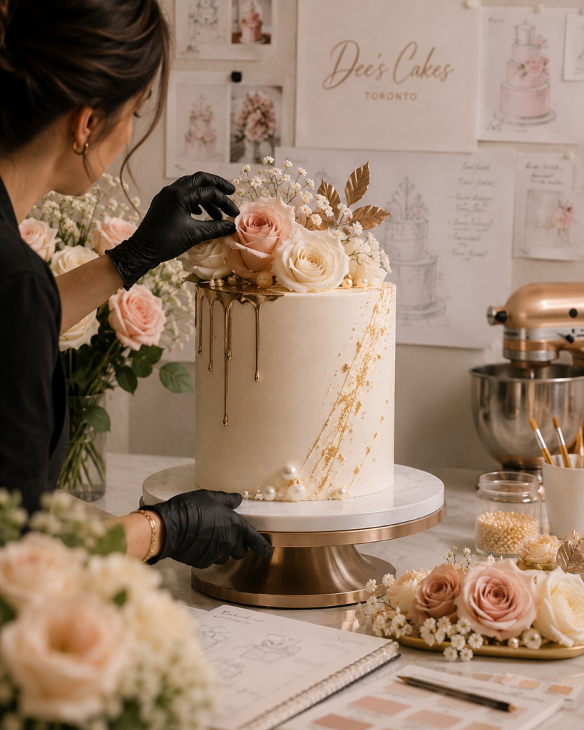Luxury cake craftsmanship by Dees Cakes in Toronto