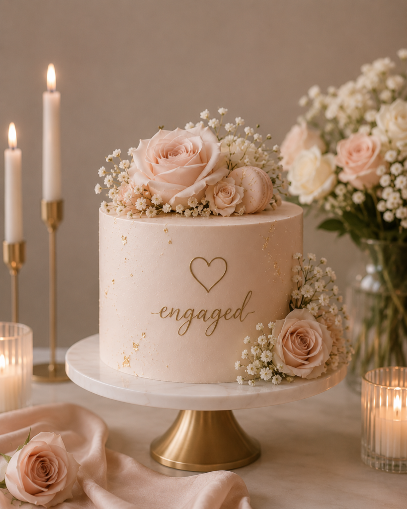 Engagement Cake Toronto by Dees Cakes