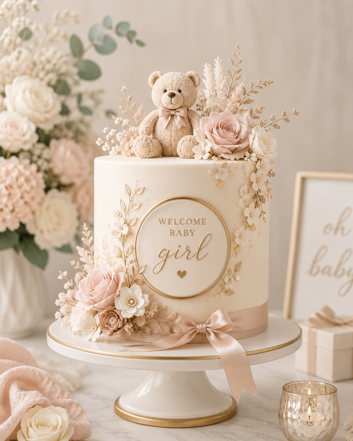 Luxury baby shower cake in Toronto by Dees Cakes